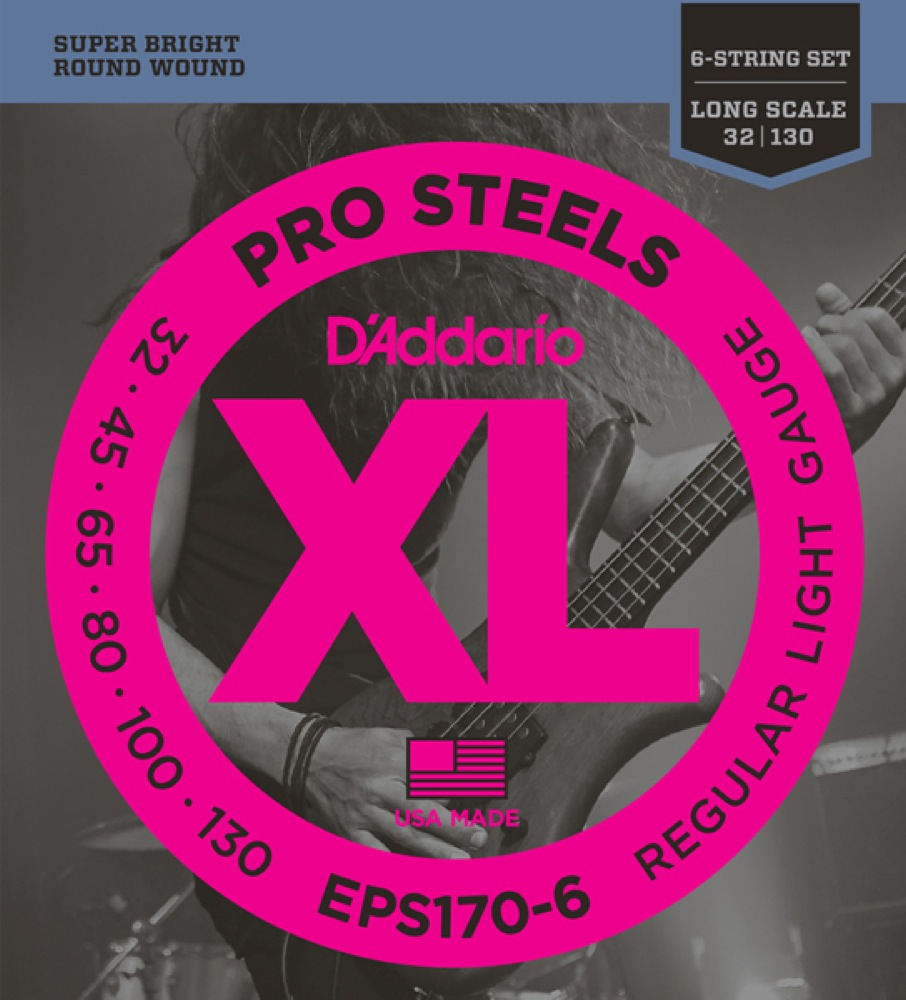 D'Addario EPS170-6 6-String Long 032-130 6弦ベース用 ベース弦