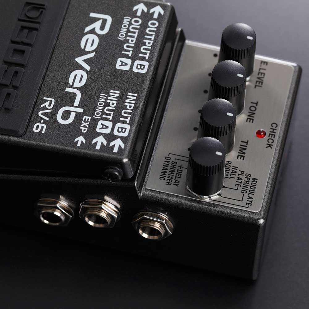 BOSS ボス RV-6 Reverb リバーブ エフェクター 多彩なリバーブを取り揃えた8 種類のモード