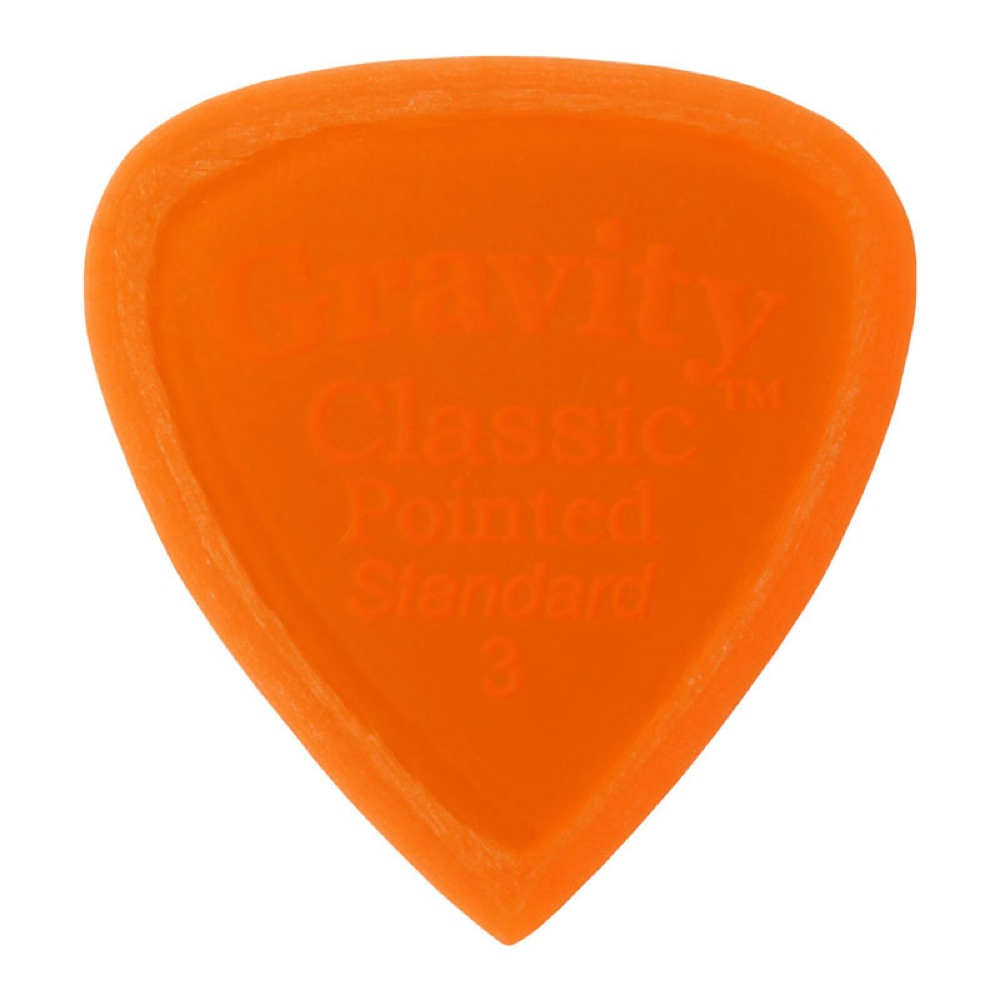 GRAVITY GUITAR PICKS Classic Pointed -Standard Master Finish- GCPS3M 3.0mm Orange ピック