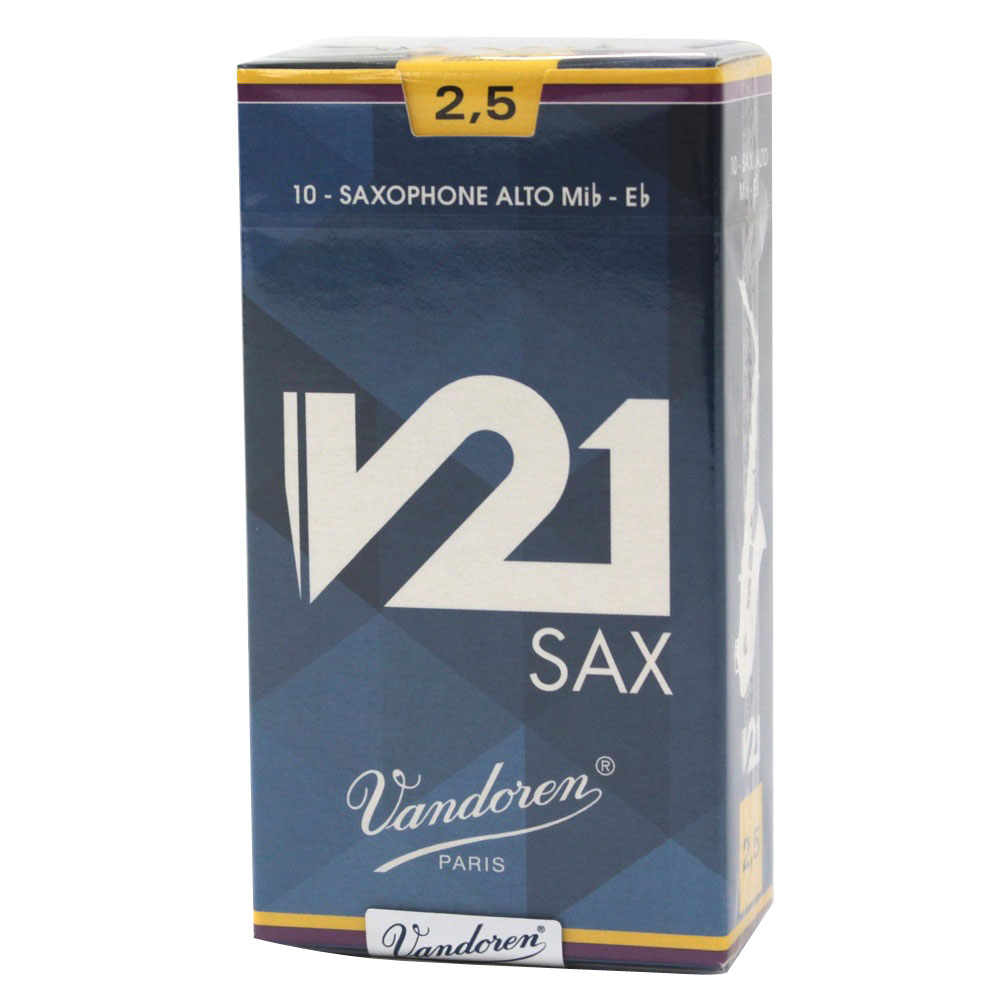Vandoren V21 アルトサックスリード 10枚入り [2.5]