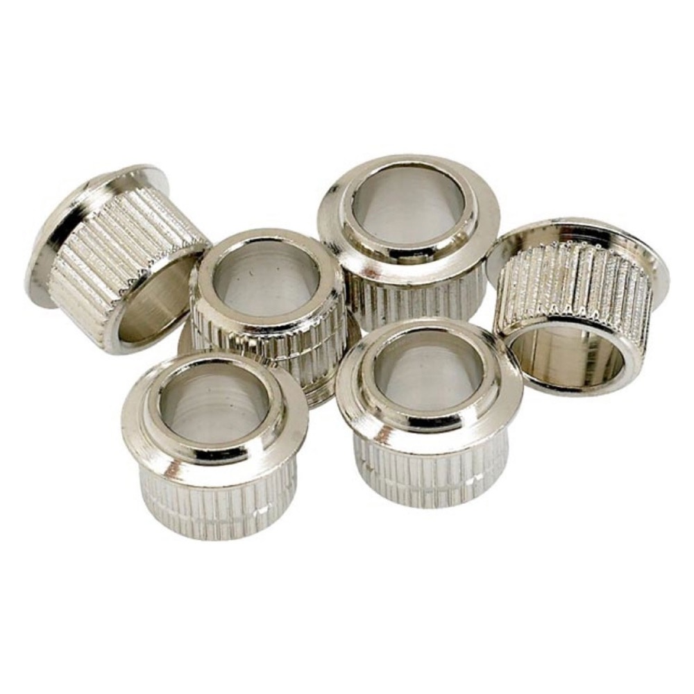 Fender Vintage Style Tuning Machines BUSHINGS (6) クローム ギター用ブッシュ