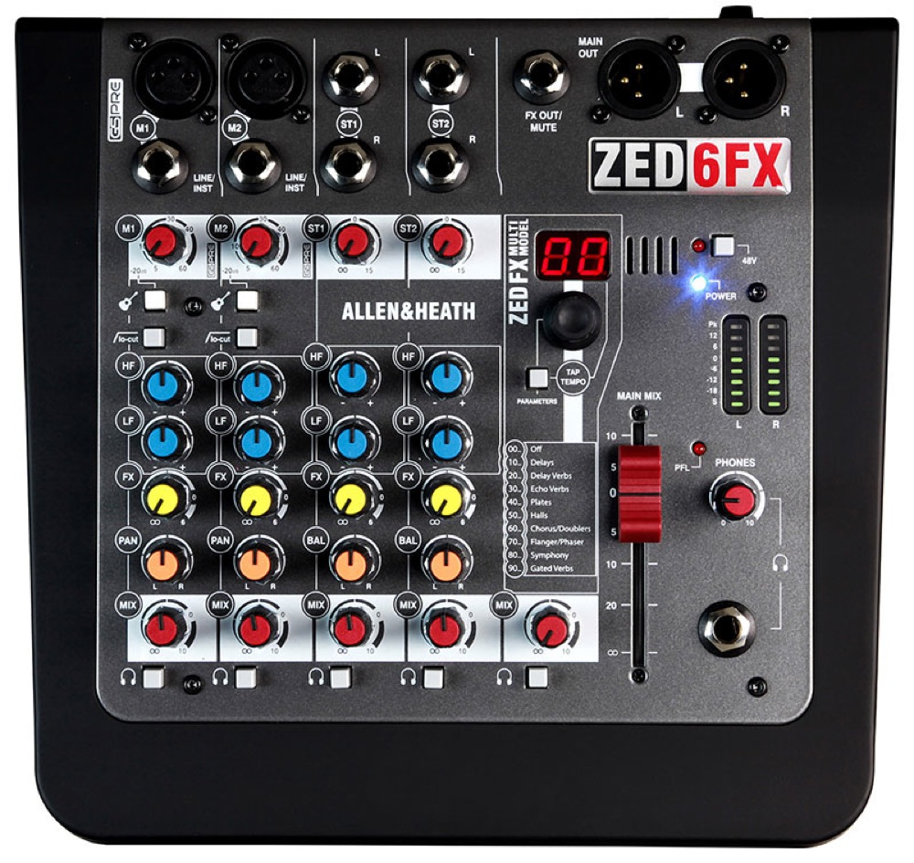 ALLEN&HEATH ZED-6FX アナログミキサー(ZED6FX/X)