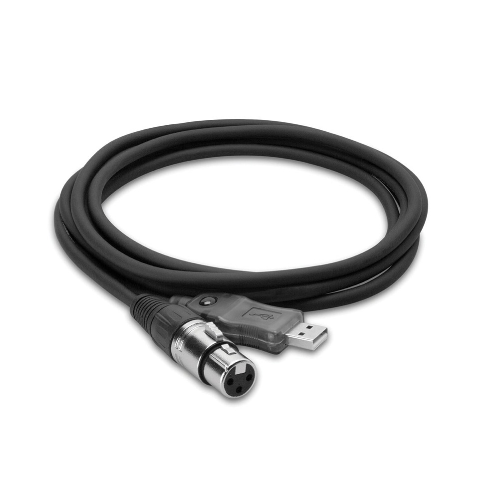 Hosa UXA-110 3m TRACKLINK USBインターフェイス XLRキャノンメス-USBタイプA