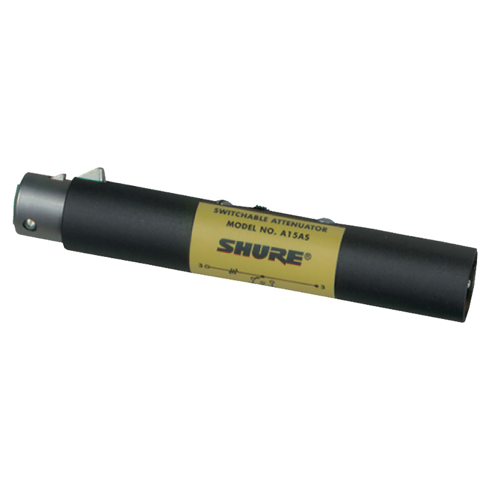 SHURE A15AS マイクロホン・アッテネーター