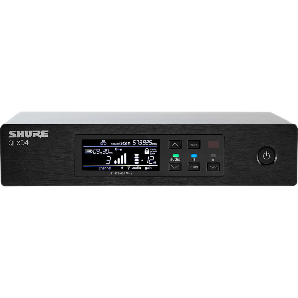 SHURE QLXD4J-L53  ワイヤレスシステム ダイバーシティ受信機