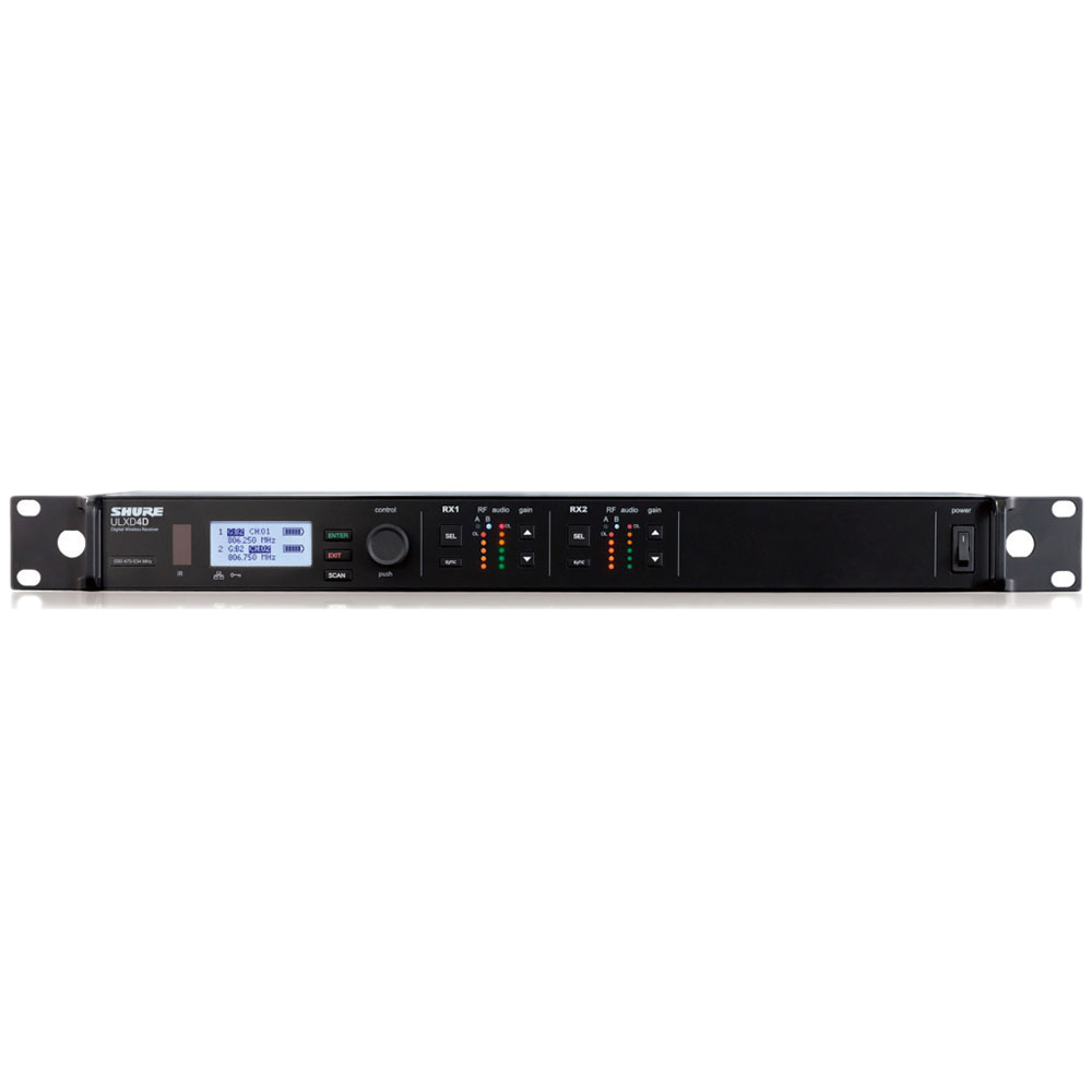 SHURE ULXD4D-J51 ワイヤレス用ダイバーシティ2ch受信機
