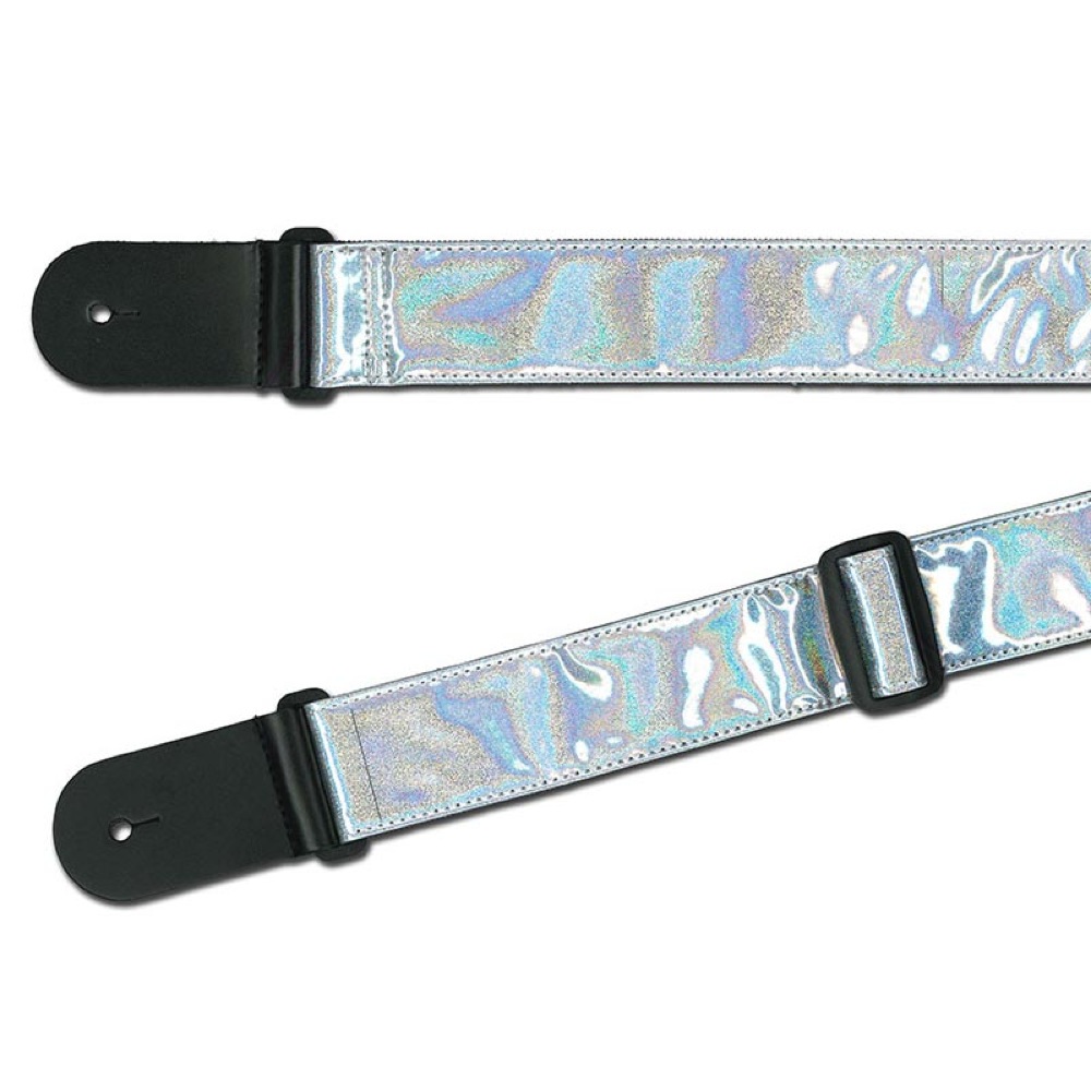 RENEGADE Shiny Vinyl Silver Pearl ギターストラップ
