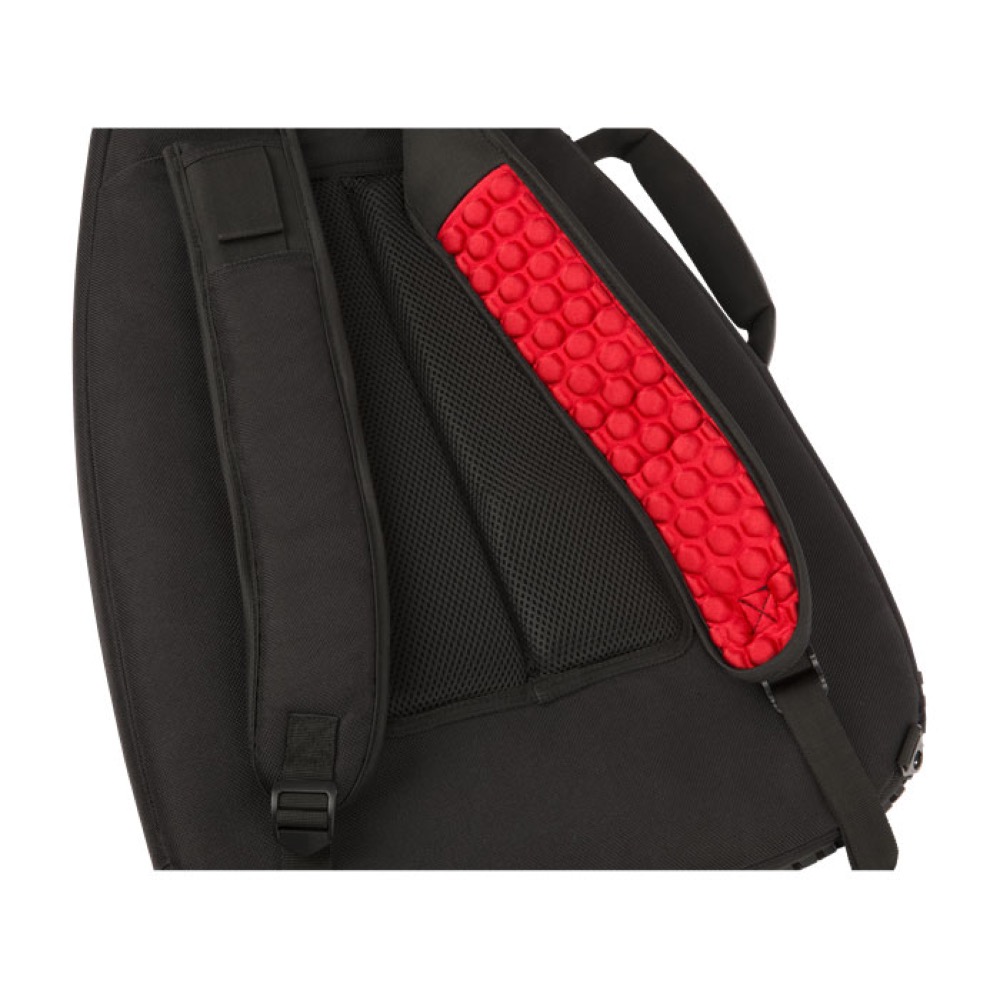 Fender フェンダー FE1225 Electric Guitar Gig Bag Black エレキギター用ギグバッグ 衝撃吸収性に優れたEVAパッドのバックパック・ストラップ