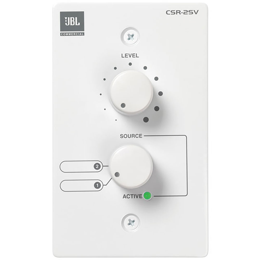 JBL PROFESSIONAL CSR-2SV-WHT 壁取付パネル型リモートコントローラー