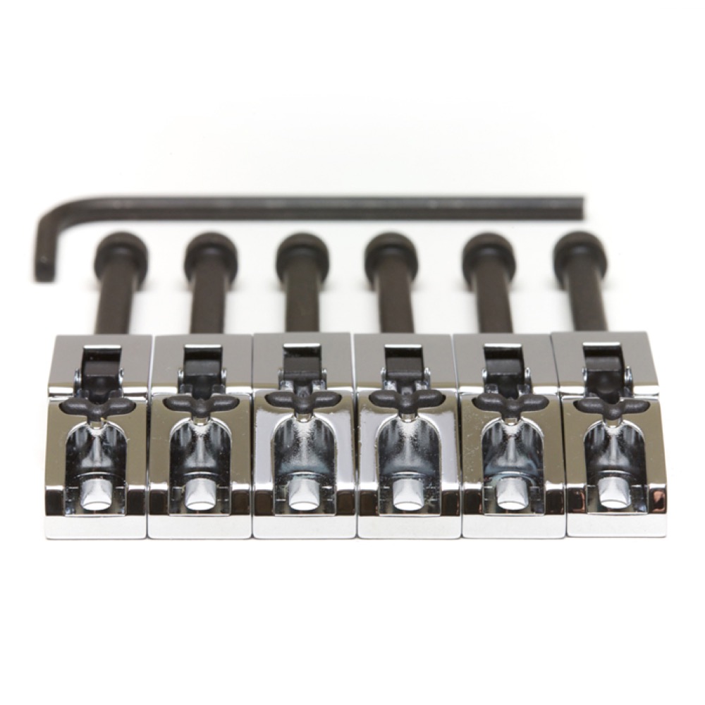 GRAPH TECH PG-0080-C6 String Saver Floyd Rose Style Saddles Chrome ギター用 ブリッジサドル