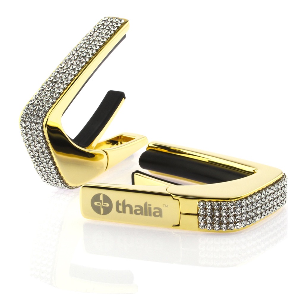 Thalia Capo 200 in 24k Gold Finish with Swarovski Crystal Inlay カポタスト