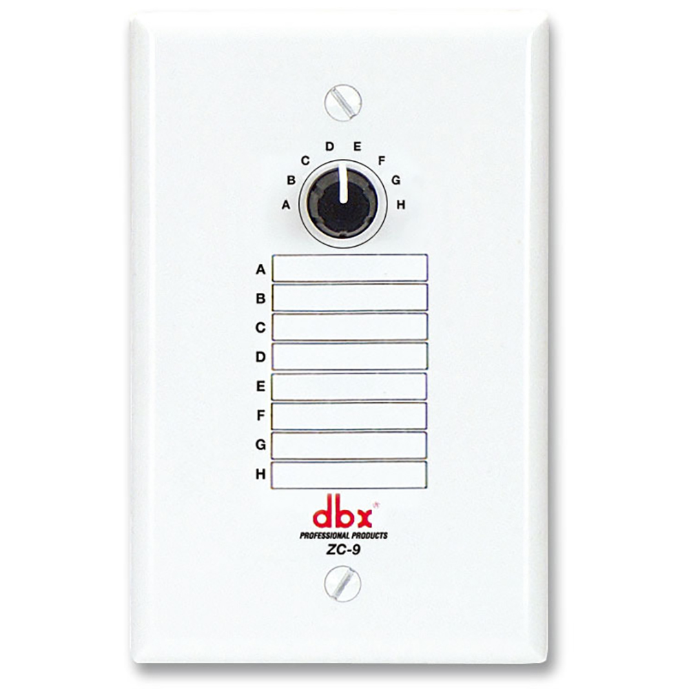 dbx ZC-9 壁面取付パネル型リモートコントローラー