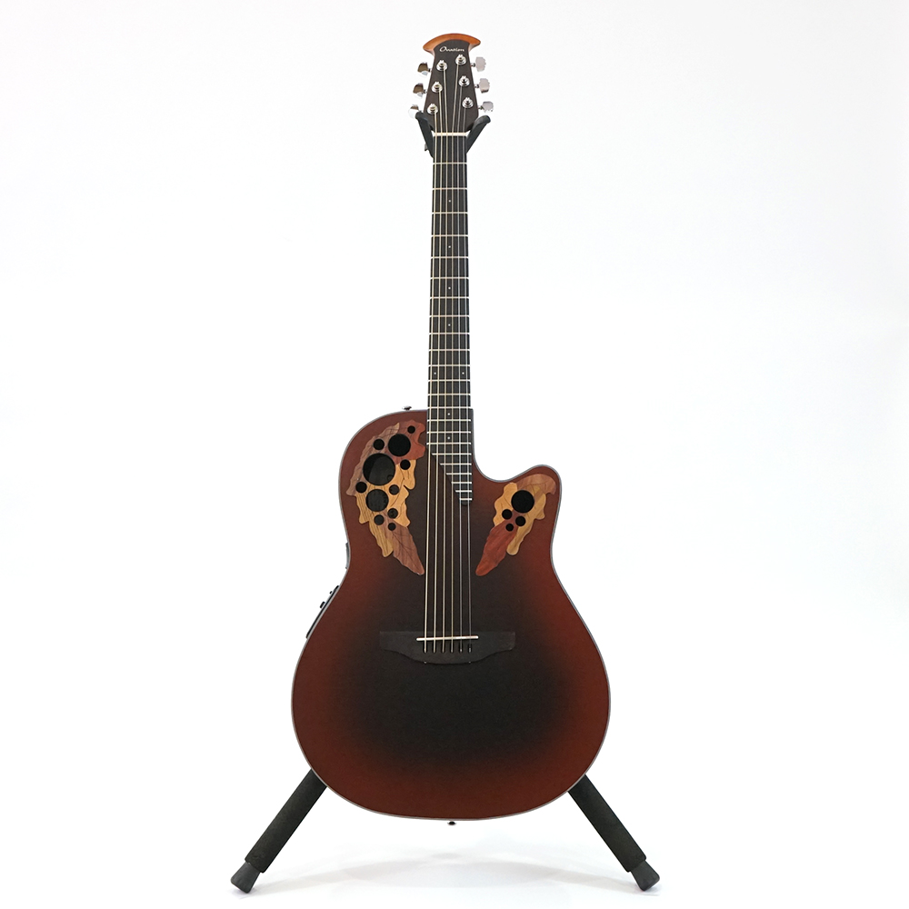 OVATION Celebrity Elite Exotic Mid Depth CE44 RRB Reverse Red Burst エレクトリックアコースティックギター