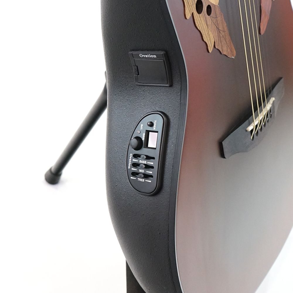 OVATION Celebrity Elite Exotic Mid Depth CE44 RRB Reverse Red Burst エレクトリックアコースティックギター