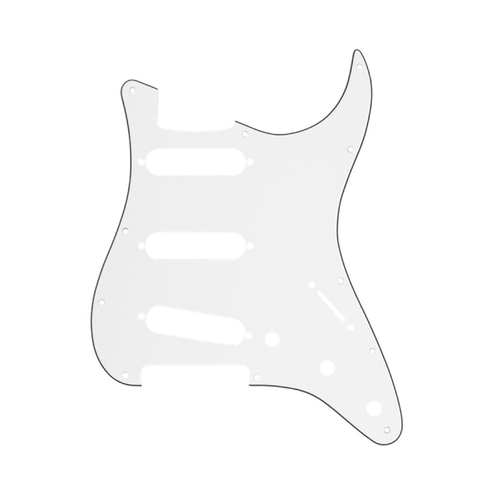Fender Modern Style Stratocaster S/S/S 11-Hole 3-Ply Parchment ピックガード