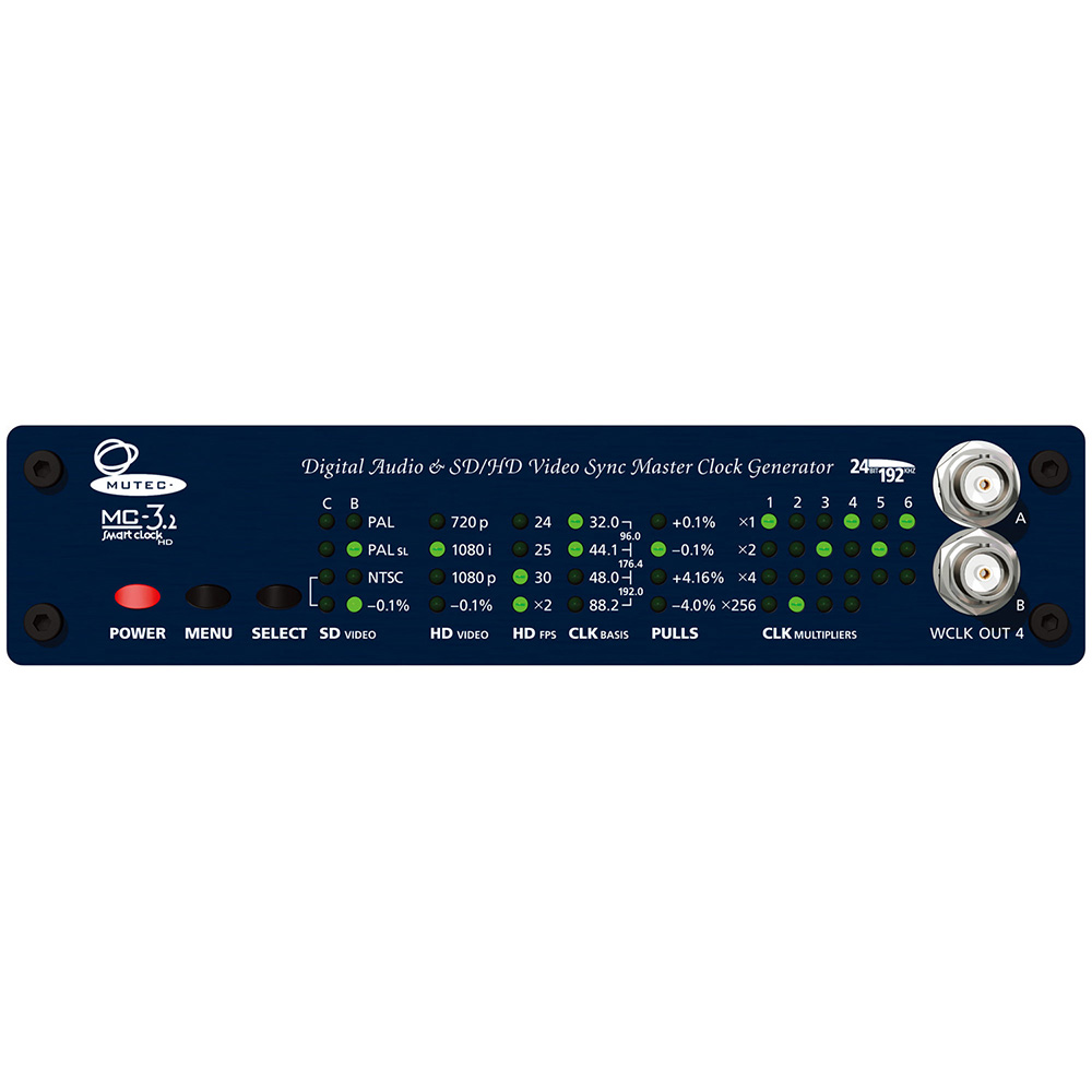 MUTEC MC-3.2 マスタークロック・SD/HDビデオシンク・ジェネレーター