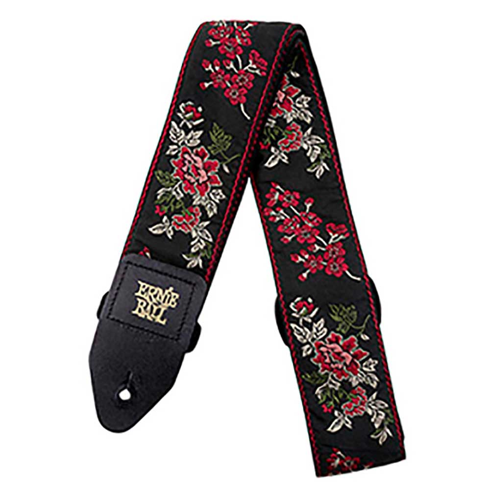 ERNIE BALL #4142 Jaguard Strap Red Rose ギターストラップ
