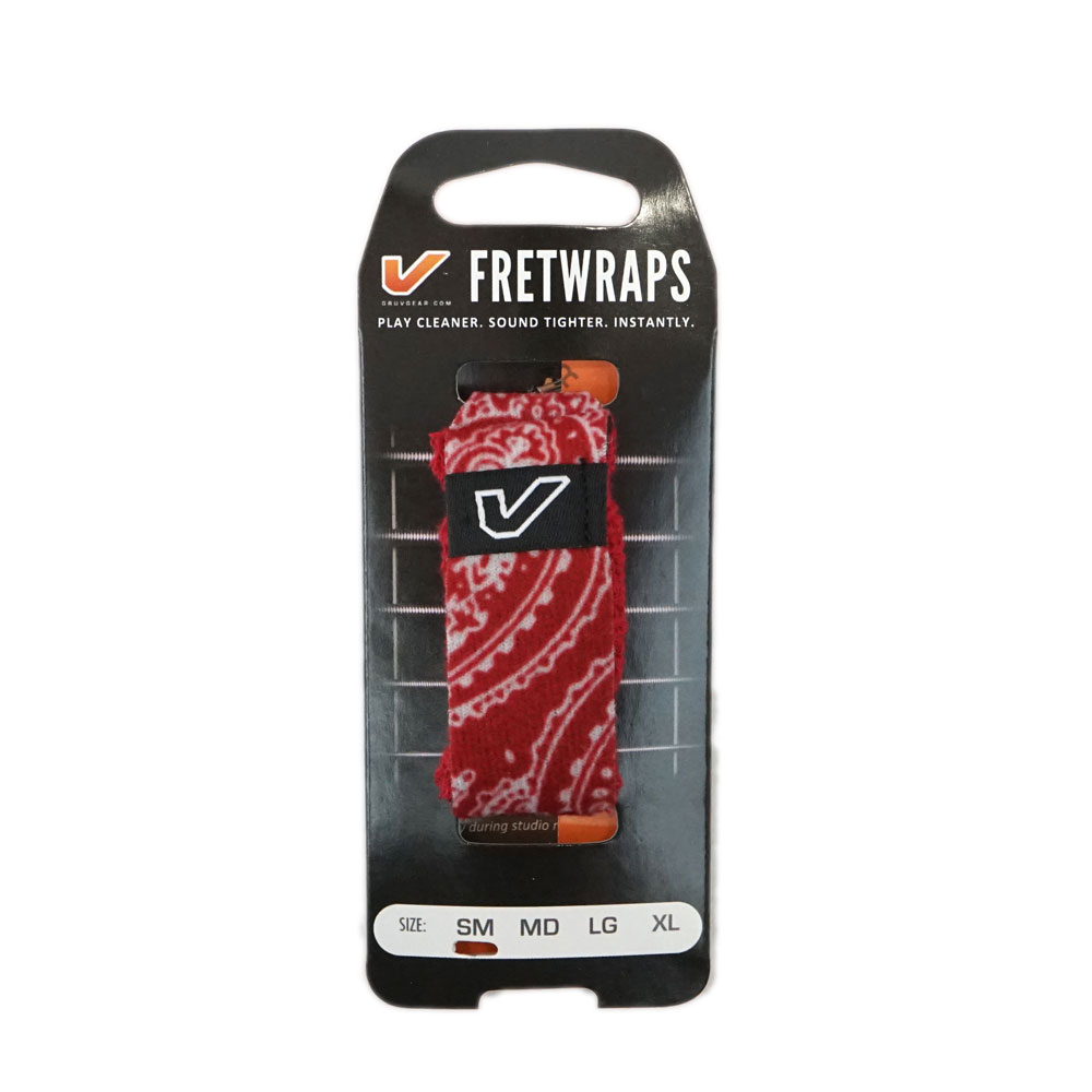 Gruv Gear FW1-BNR-SM FretWraps Red Bandana 1-Pack スモール 6弦エレキギター/4弦ベース用
