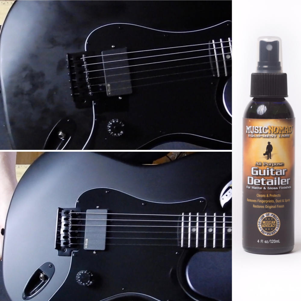 MUSIC NOMAD MN100 GUITAR DETAILER ギター用ポリッシュ 使用例画像