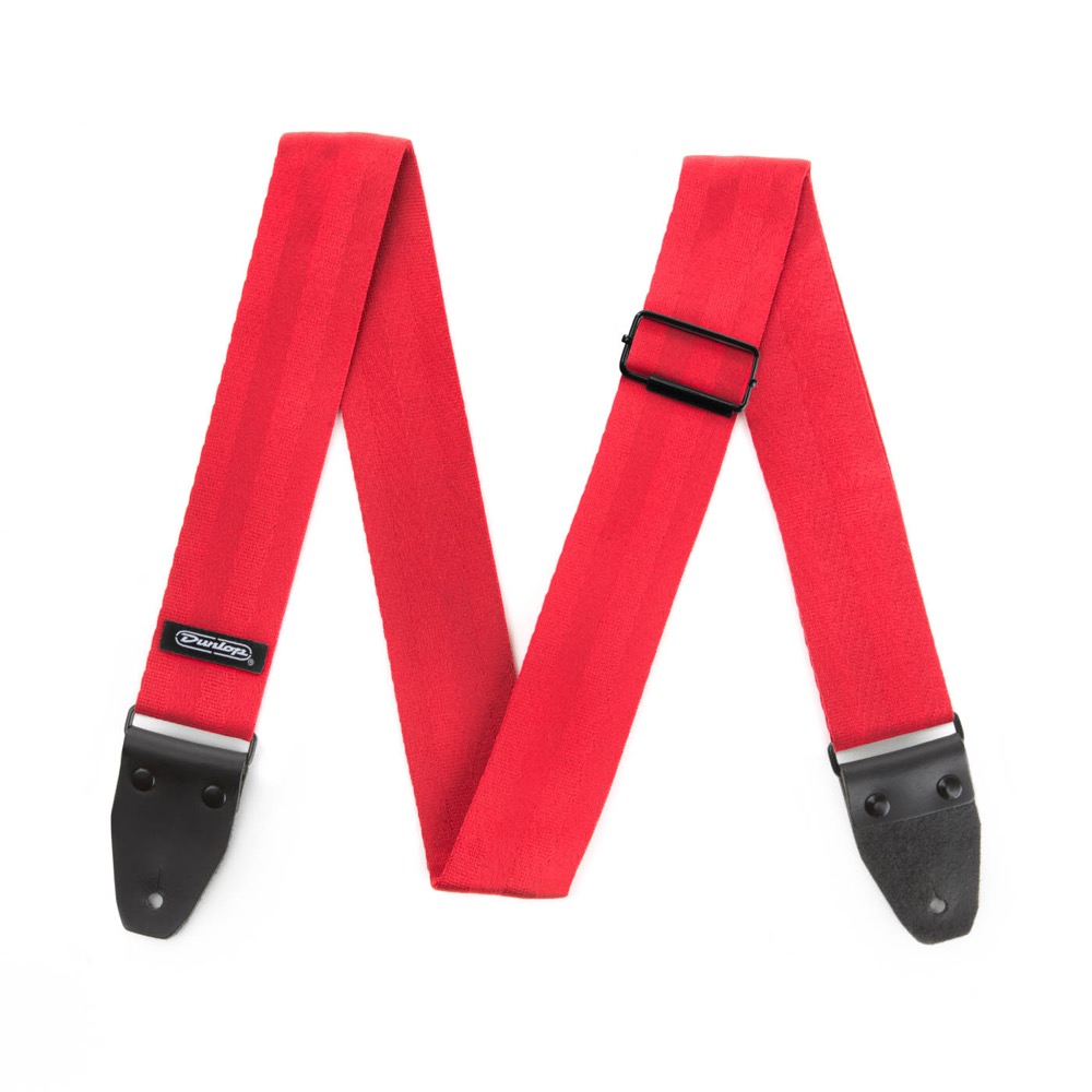 JIM DUNLOP DST7001RD Deluxe Seatbelt Strap Red ストラップ
