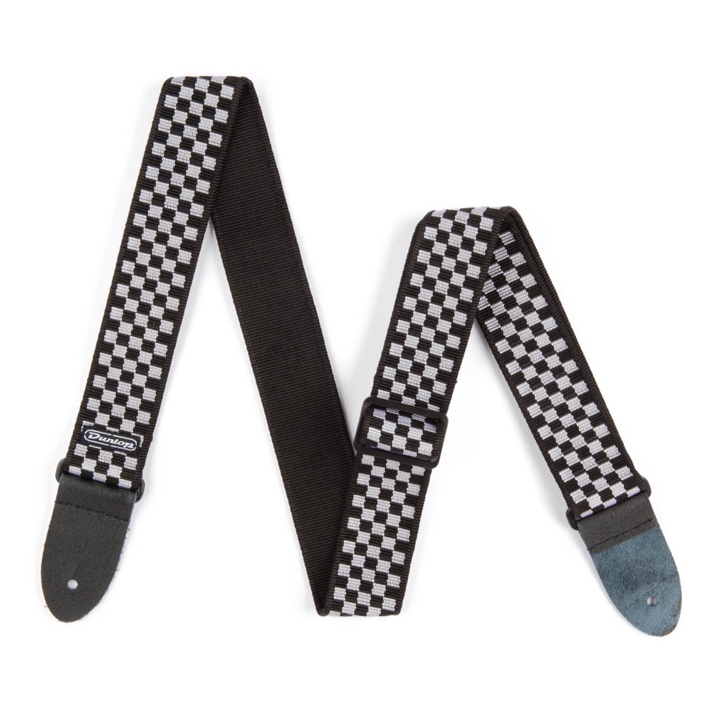 JIM DUNLOP D3831BK Classic Woven Straps B&WCheck ギターストラップ