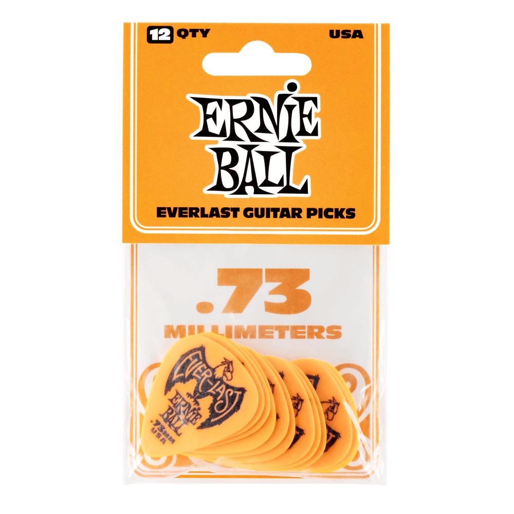 ERNIE BALL Everlast Guitar Picks #9190 Orange 0.73mm 12枚入り