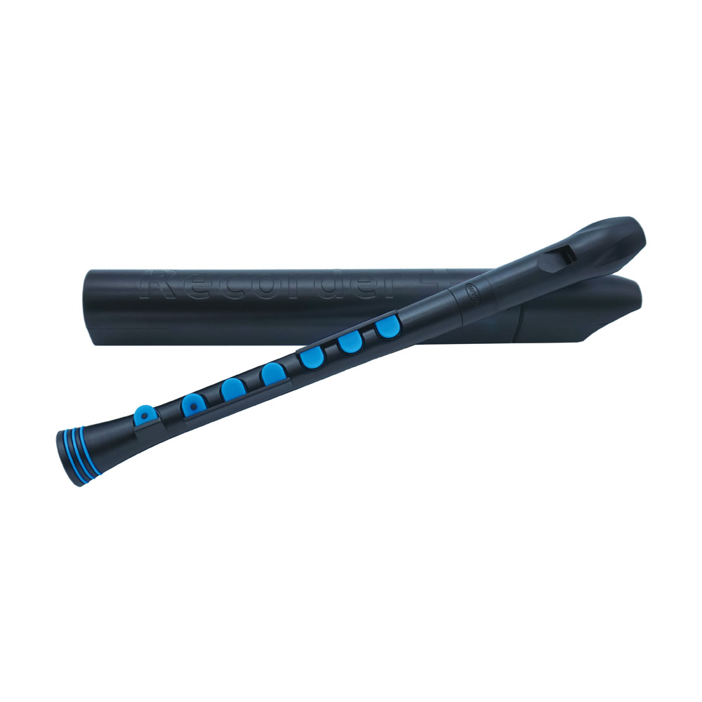NUVO N320RDBBL Recorder+ Black/Blue ソプラノリコーダー シリコンキートーンホール