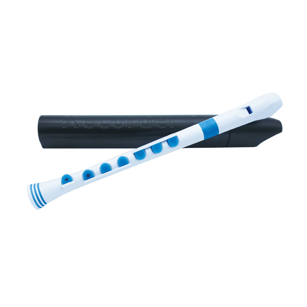 NUVO N320RDWBL Recorder+ White/Blue ソプラノリコーダー シリコンキートーンホール