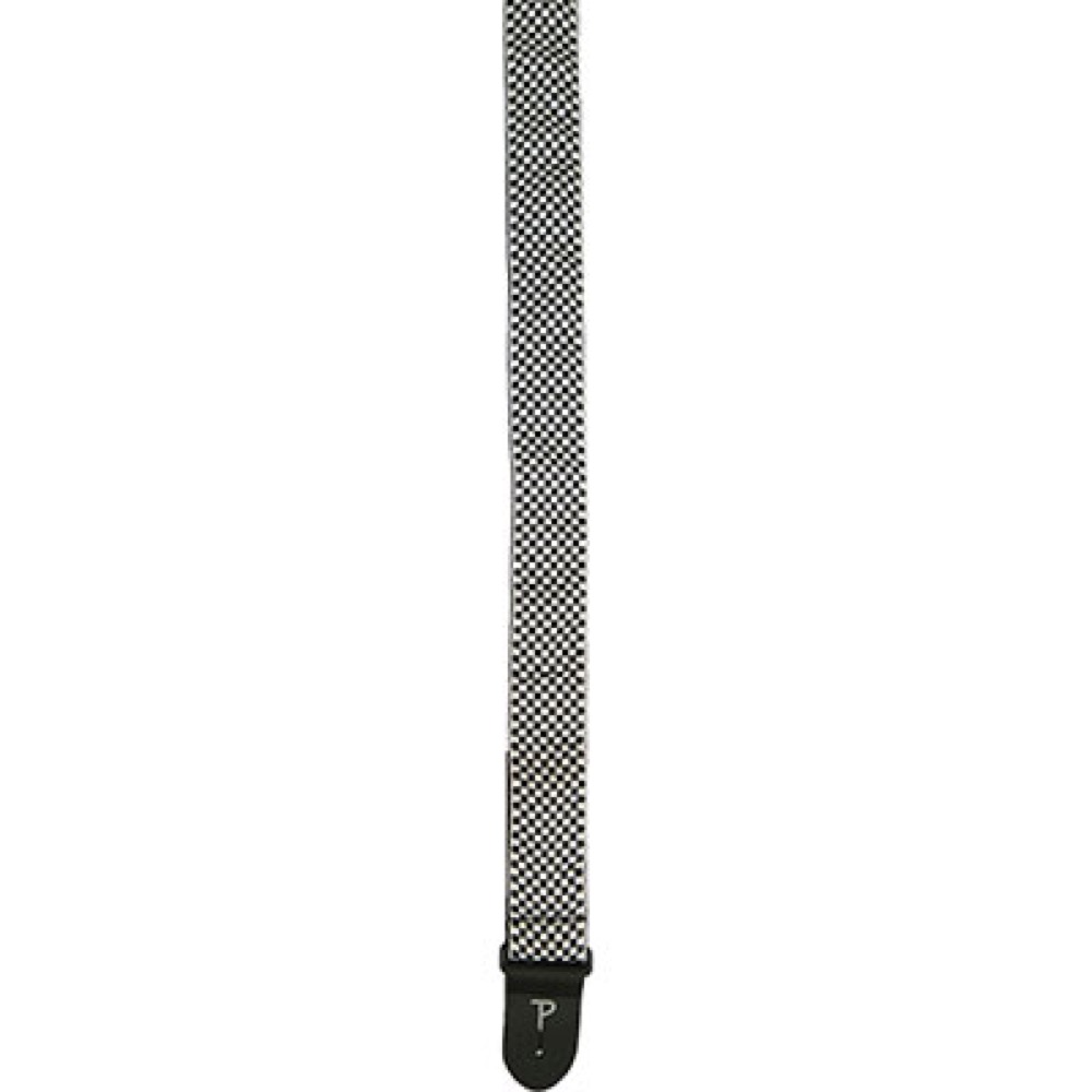 Perri’s TWS-6727 2" Nylon Webbing SMALL BLK ＆ WHT CHECKER ギターストラップ
