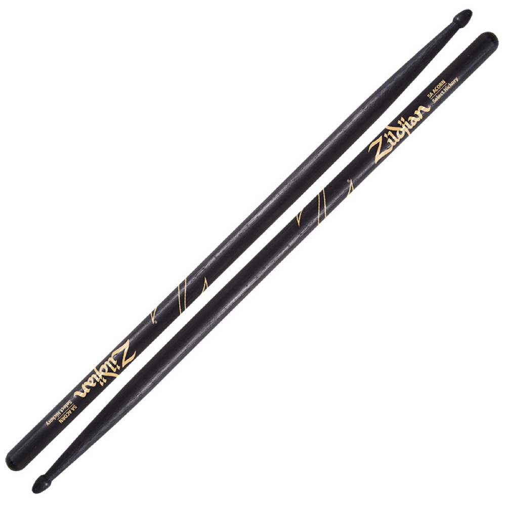 ZILDJIAN LAZLZ5AACB Hickory Series 5A ACORN BLACK DRUMSTICK ドラムスティック