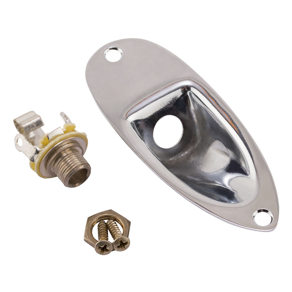 Fender Road Worn Stratocaster Jack Ferrule w/Hardware Chrome モノジャック ジャックプレート