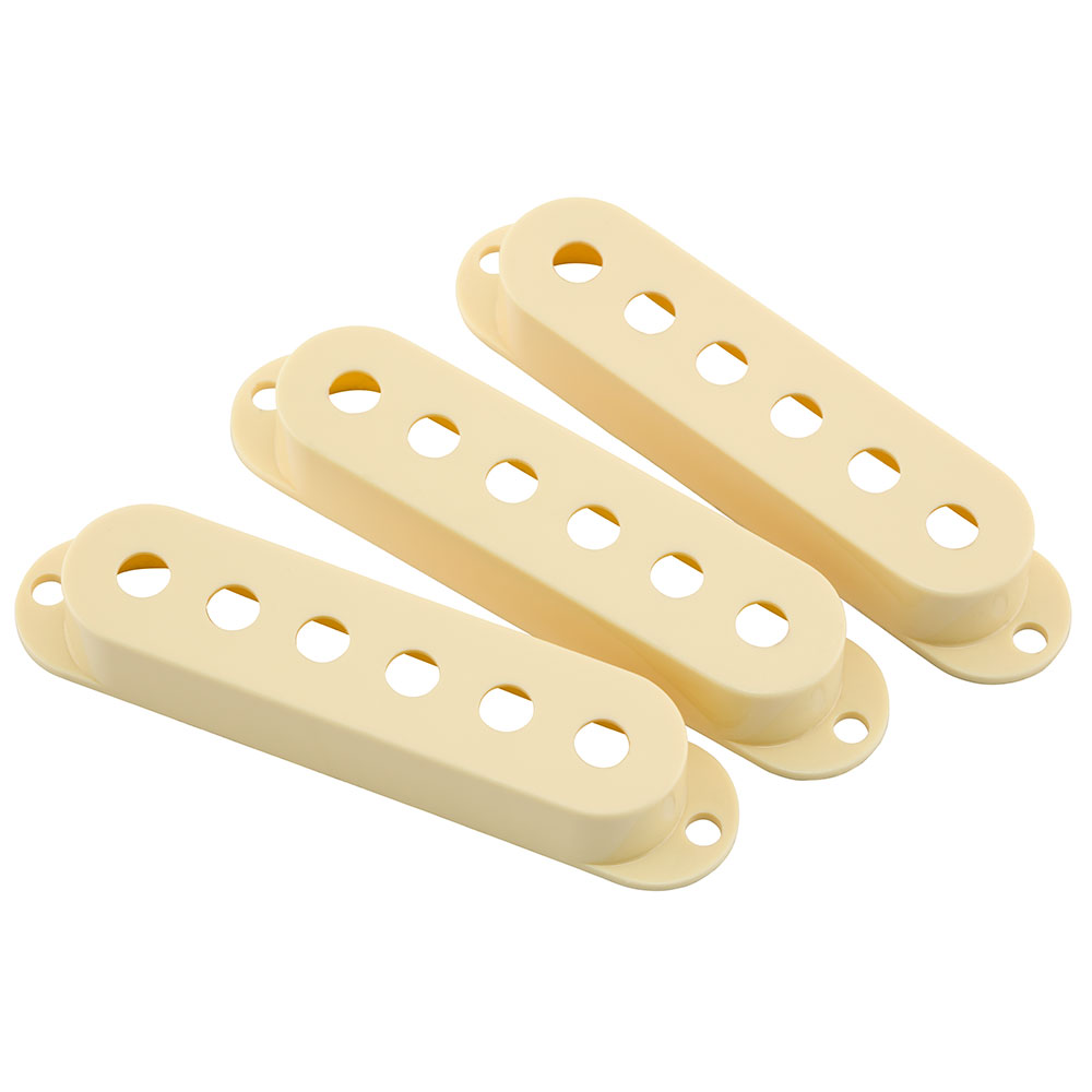 Fender Road Worn Stratocaster Pickup Covers Aged White 3 ピックアップカバー