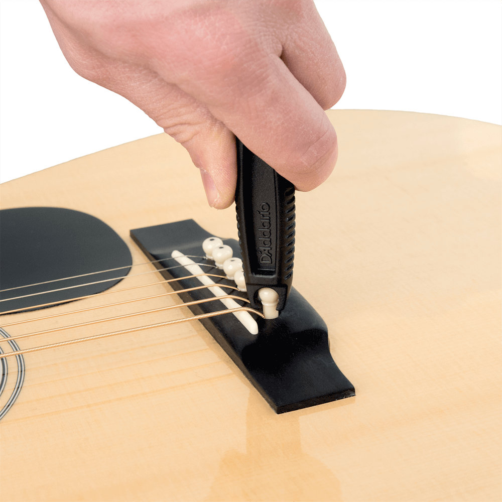 Planet Waves by D’Addario DP0002 Pro-Winder ストリングスワインダー ブラック アコースティックギターに使えるブリッジピン抜き付き