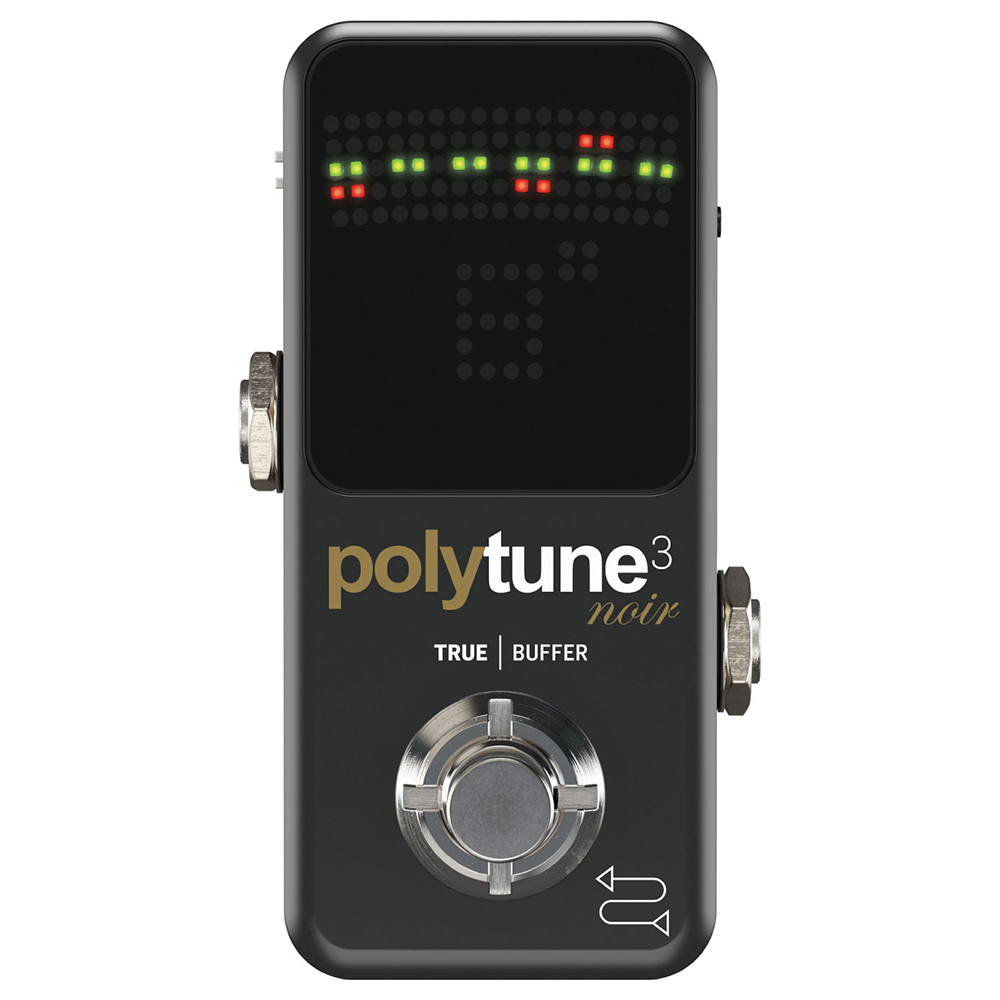 tc electronic PolyTune 3 noir バッファー内蔵 ペダルチューナー