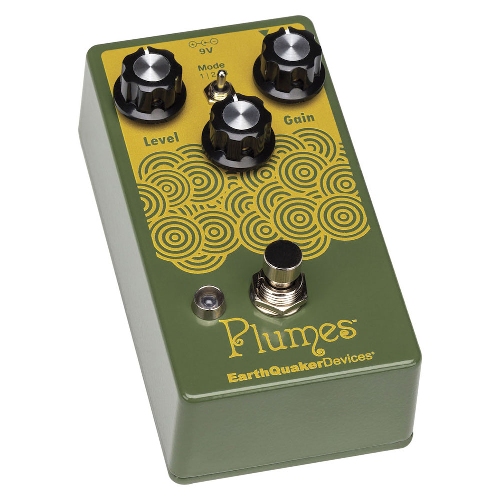 EarthQuaker Devices アースクエイカーデバイセス EQD Plumes ギターエフェクター オーバードライブ 全体像