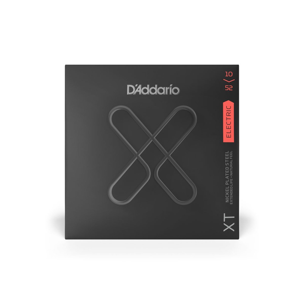 D'Addario XTE1052 XT Nickel Light Top/Heavy Bottom コーティングエレキギター弦 10-52