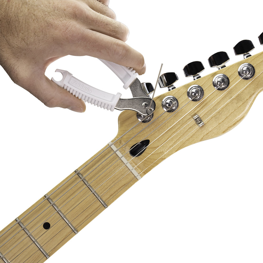 Planet Waves by D’Addario DP0002W Pro-Winder ストリングスワインダー ホワイト 握りやすいワイヤークリッパー（カッター）