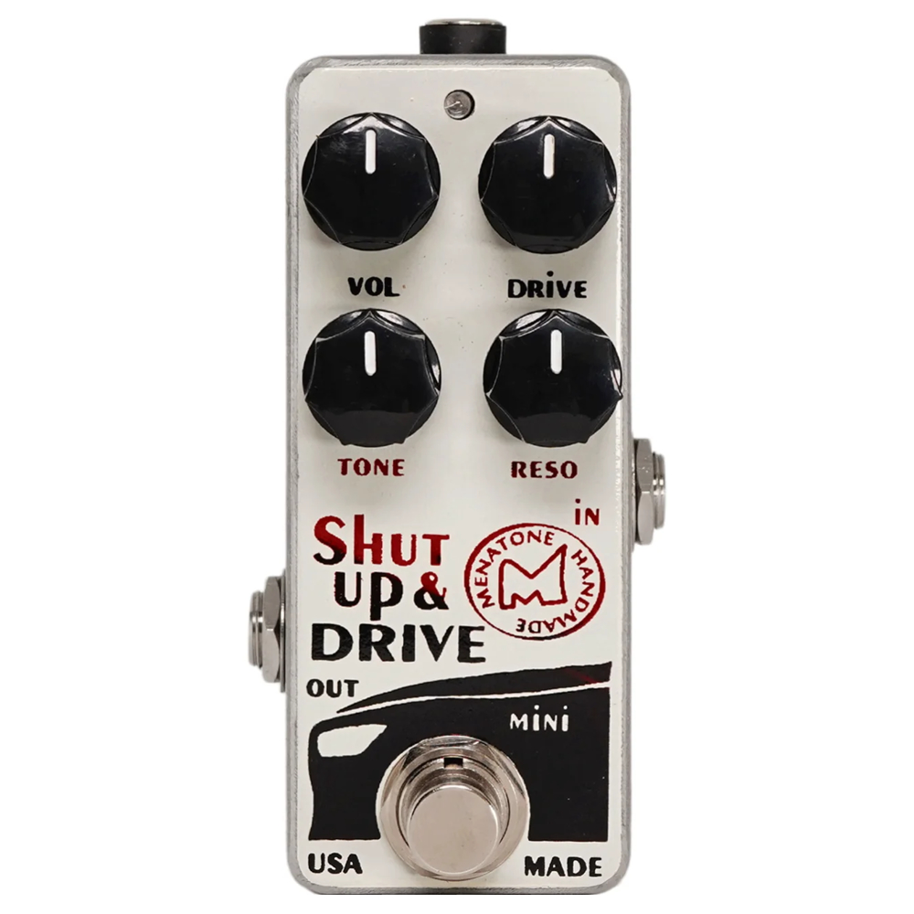 Menatone Shut Up ＆ Drive Mini オーバードライブ ギターエフェクター ミニドライブペダル 正面画像