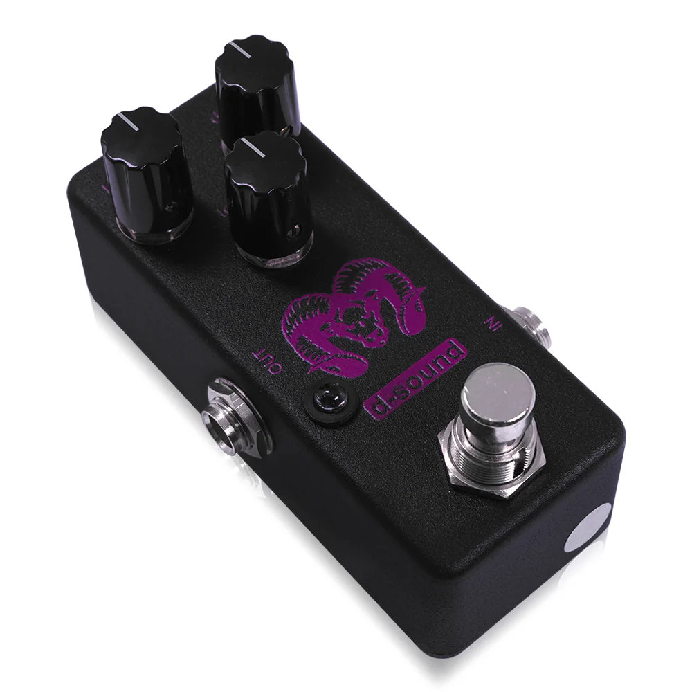 D-Sound ’73 Rams Head パープル ファズ ギターエフェクター 左サイド