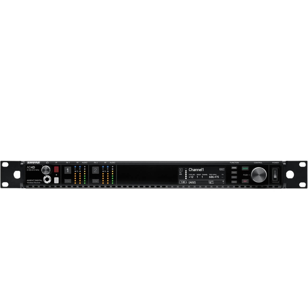 SHURE AD4DJ-DC-Z16 ワイヤレスシステム 1.2GHz 2チャンネル受信機