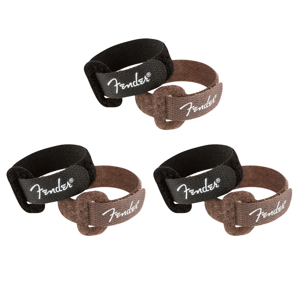 Fender Cable Ties 7" Black/Brown ケーブルタイ
