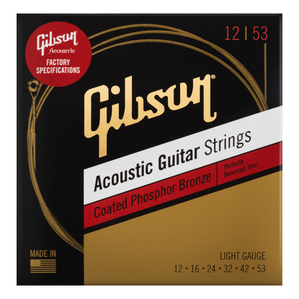 GIBSON SAG-CPB12 Coated Phosphor Bronze Light アコースティックギター弦
