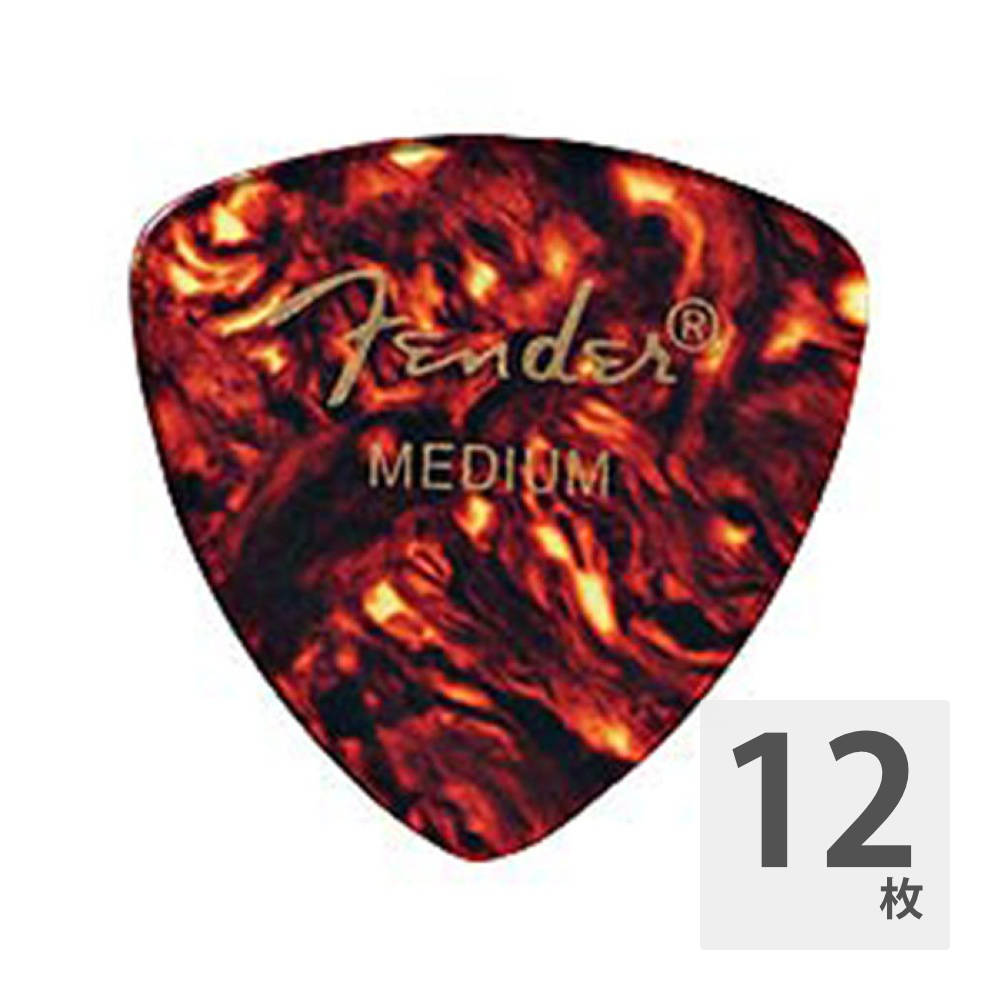 Fender 346 Shape Shell Medium ギターピック 12枚入り