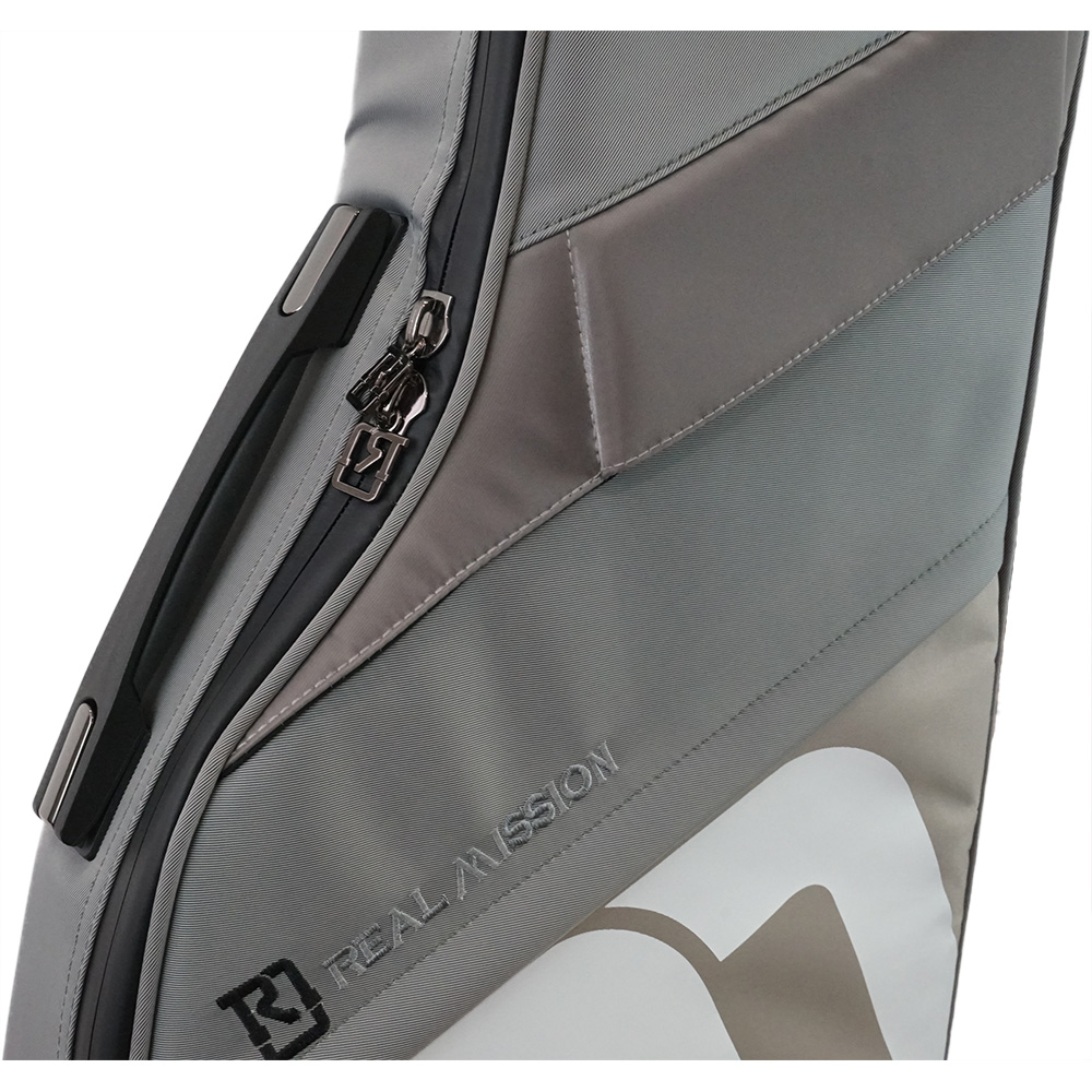 REAL MISSION(リアルミッション) Venus01-B Gray/Beige 防水 エレキベースケース・ギグケース 手提げハンドル部・止水ファスナー部