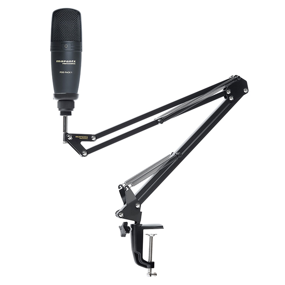 marantz Professional Pod Pack 1J USBコンデンサーマイク＆ブームアームスタンド スタンド付きの画像