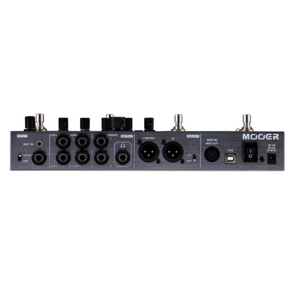 Mooer GE300 LITE ムーア マルチエフェクター 背面　接続端子詳細