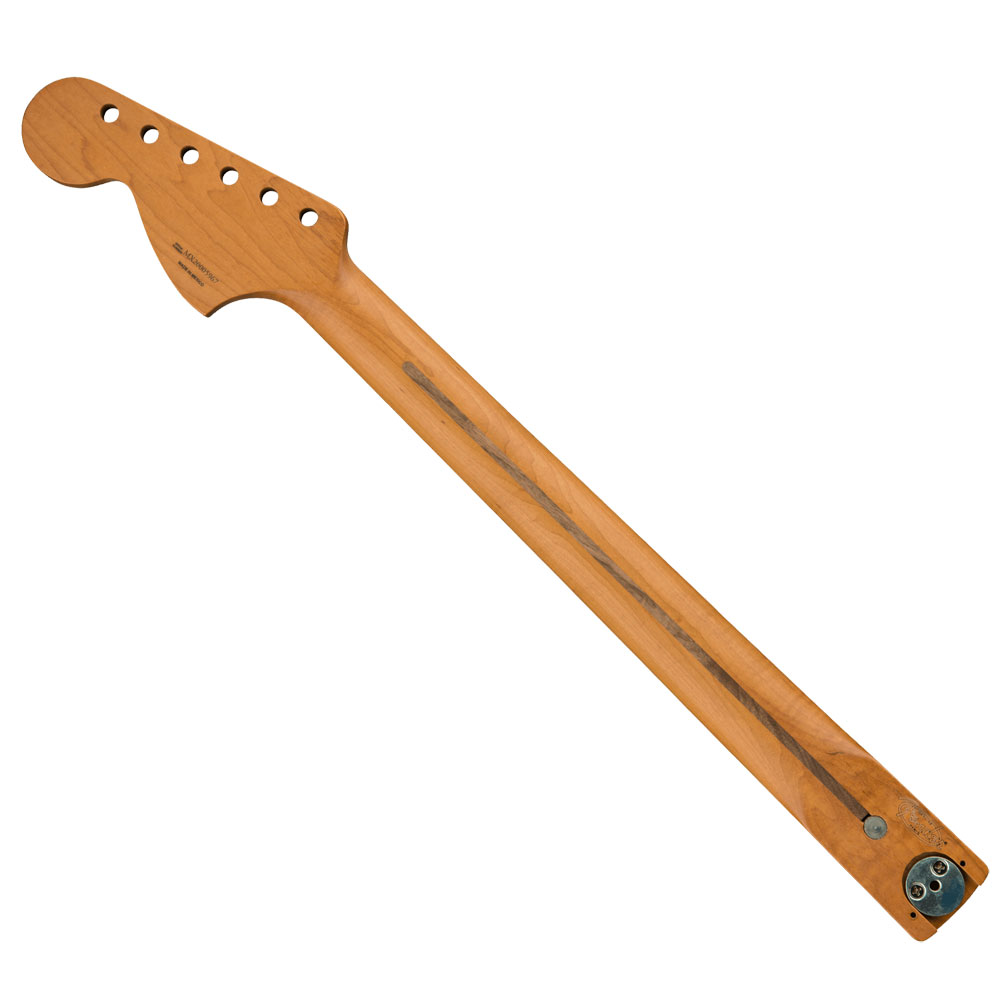 Fender Roasted Maple Vintera Mod 70s Stratocaster Neck， 21 Medium Jumbo Frets， 9.5'， 'C' Shape エレキギターネック 裏面
