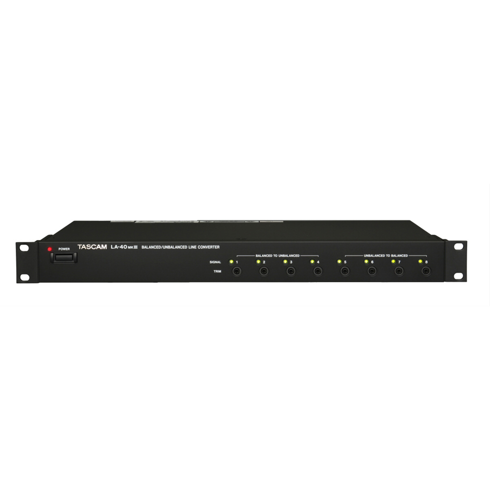 TASCAM（タスカム） LA-40MKIII アンバランス バランス ラインコンバーター 正面・全体像
