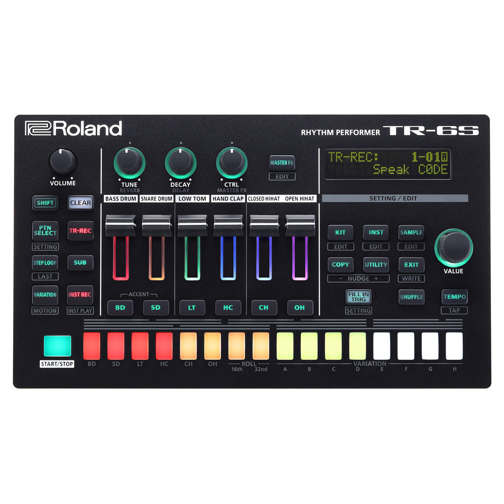 ROLAND(ローランド) TR-6S Rhythm Performer リズムマシン 正面・全体像