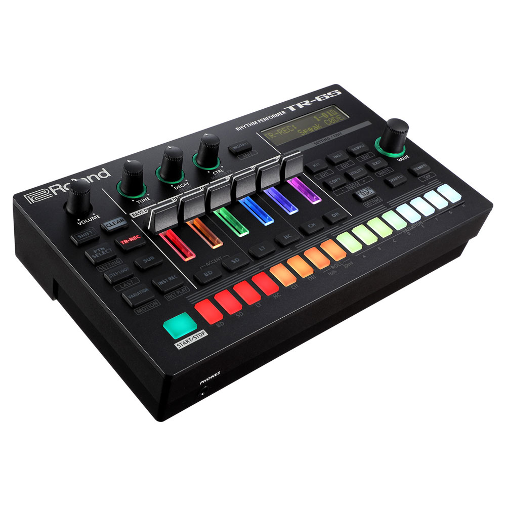ROLAND(ローランド) TR-6S Rhythm Performer リズムマシン 右向き・全体像